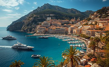 French Riviera coastline